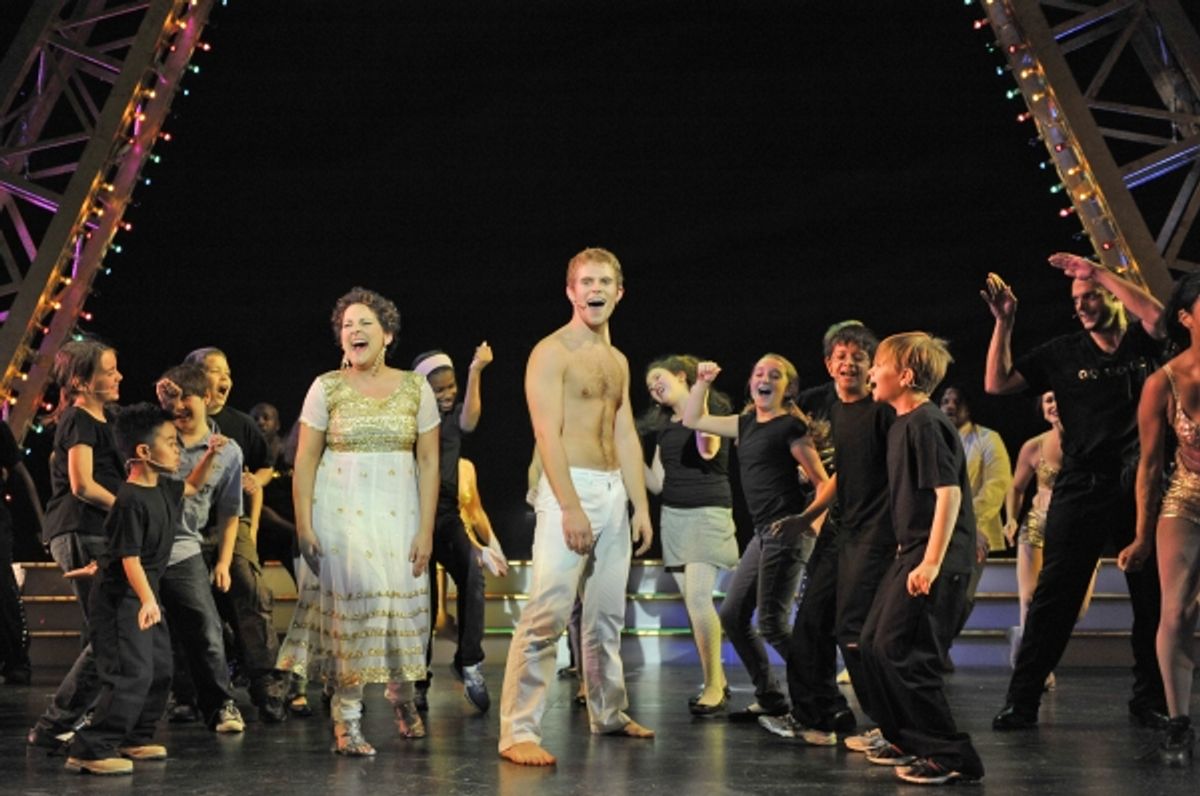 Lara Filip and Brian Bohr with cast at 