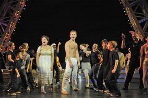 Lara Filip and Brian Bohr with cast Photo