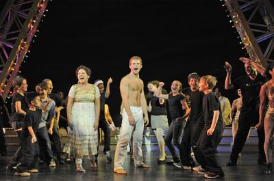 Lara Filip and Brian Bohr with cast Photo