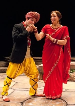 Jonathan Spivey as Malvolio and Deborah Radloff as Olivia Photo