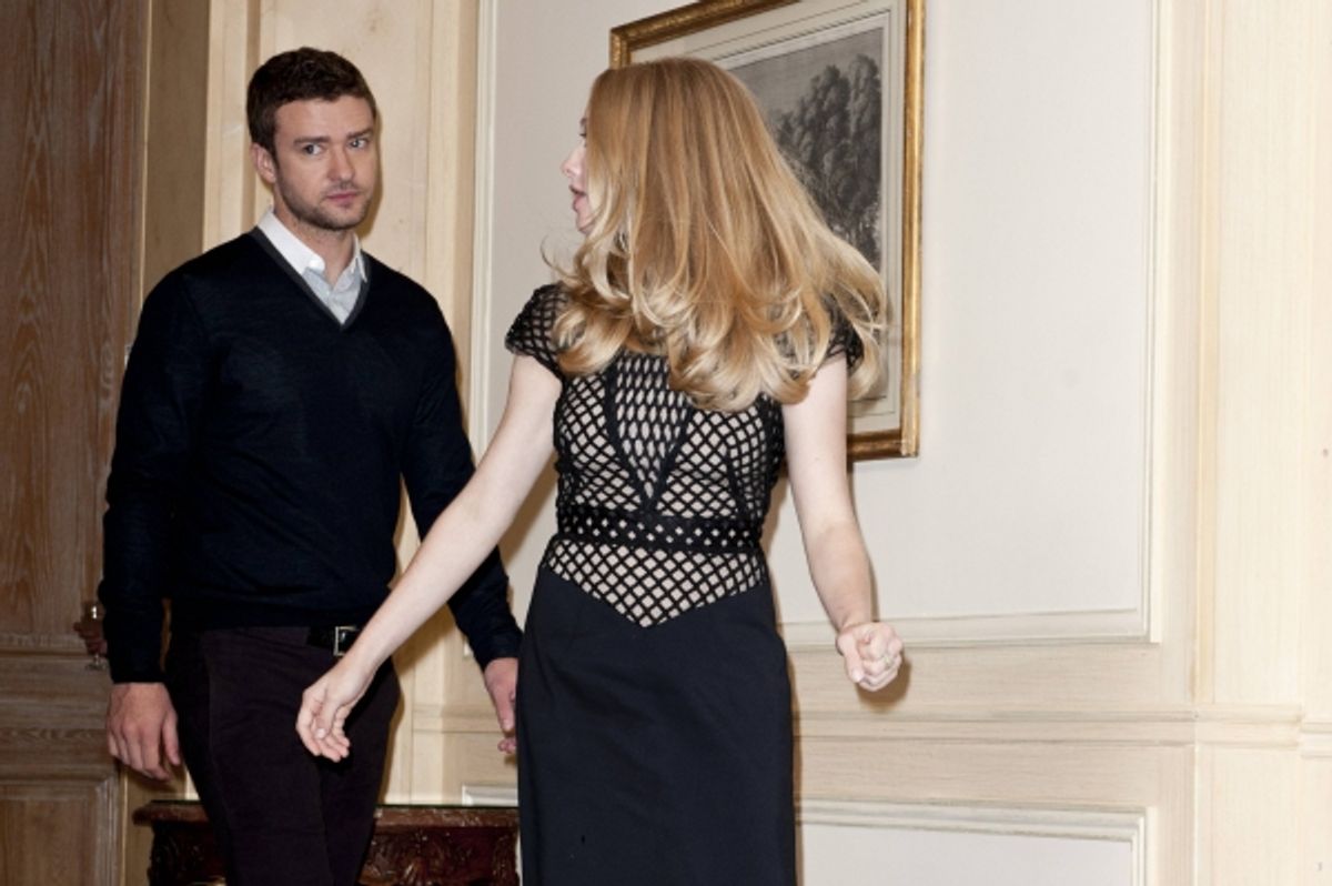 Justin Timberlake and Amanda Seyfried 
 at 