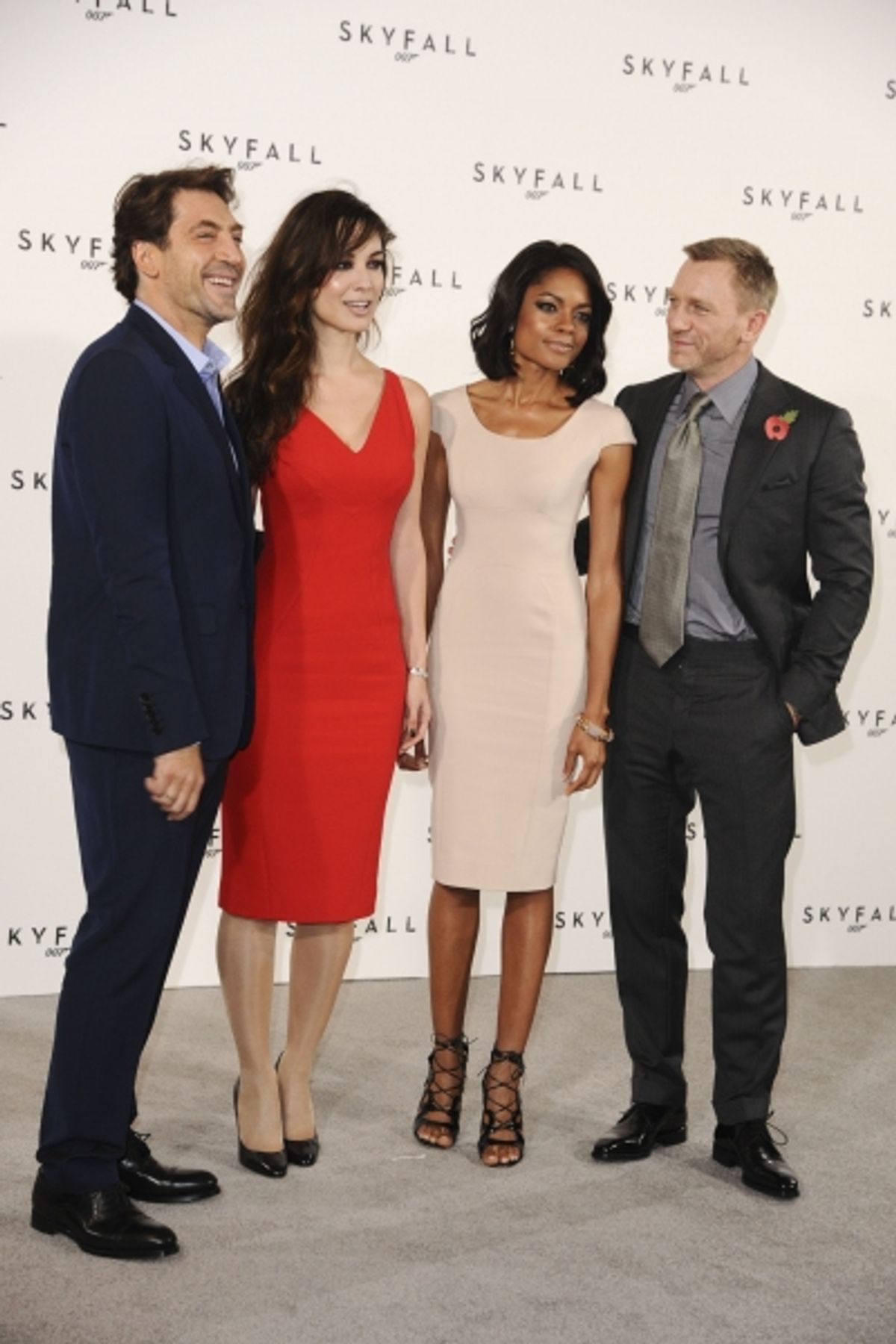 Javier Bardem, Berenice Marlohe, Naomie Harris and Daniel Craig
 at 