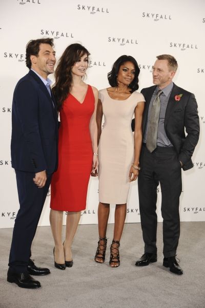 Javier Bardem, Berenice Marlohe, Naomie Harris and Daniel Craig
 Photo
