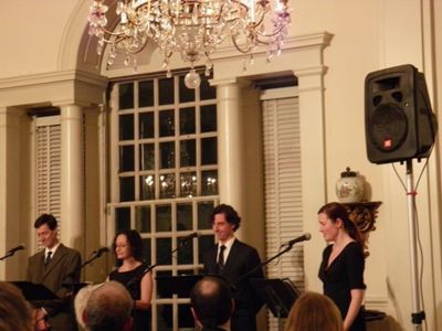 David M. Lutken, Barbara Walsh, Tony Wolf, Annmarie Benedict.  Photo