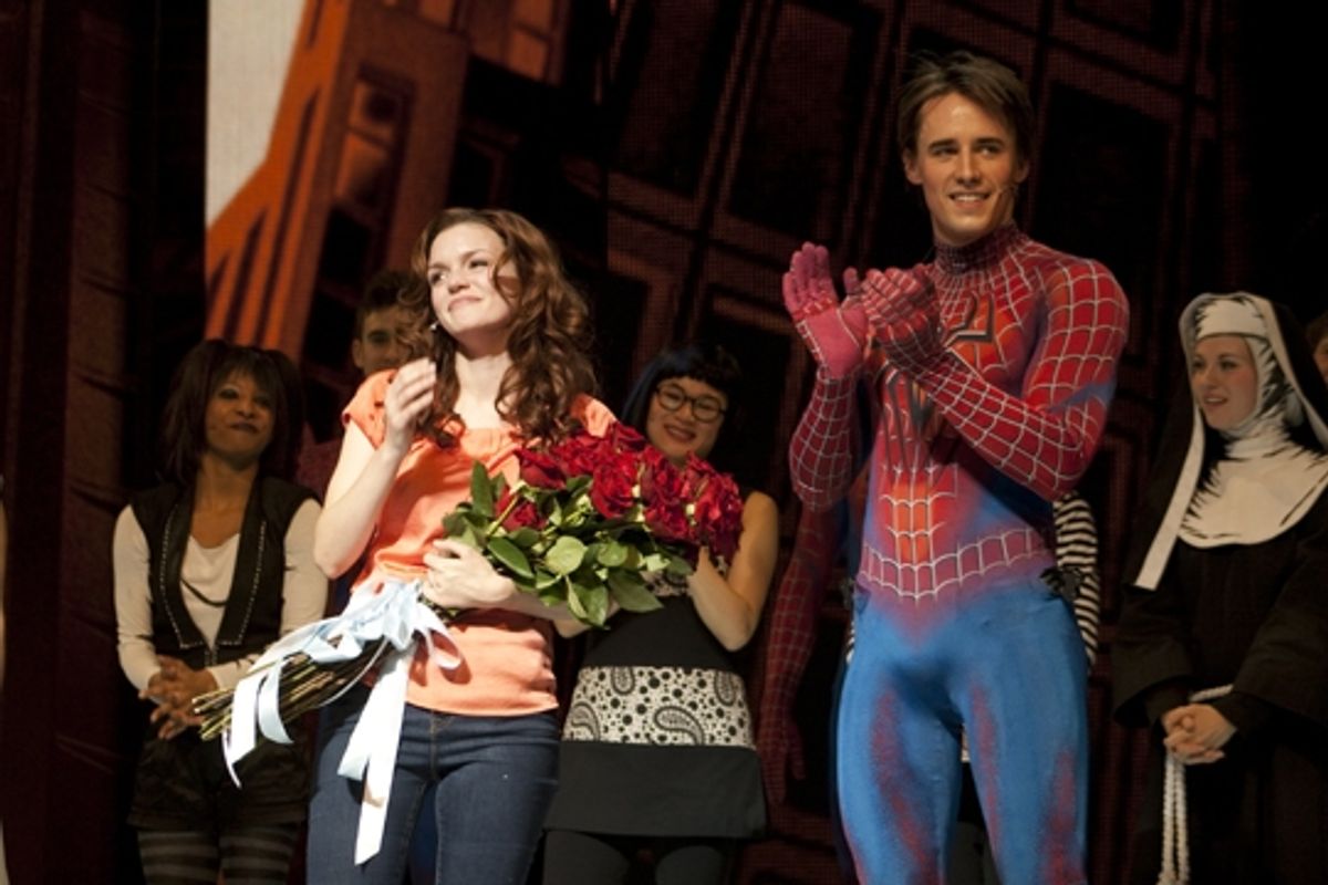 Jennifer Damiano and Reeve Carney at 
