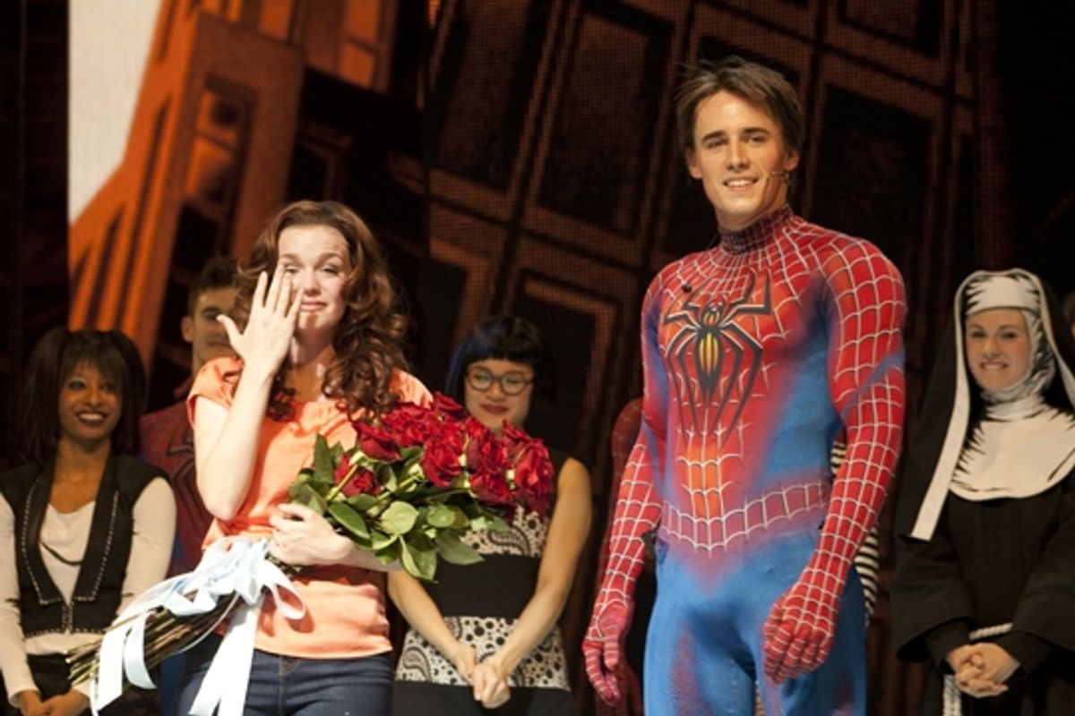 Jennifer Damiano and Reeve Carney at 