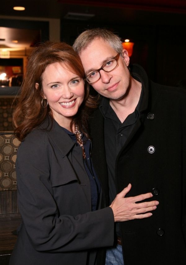 LOS ANGELES, CA - NOVEMBER 6: Julia Campbell (L) and actor Jay Karnes (R) pose during Photo