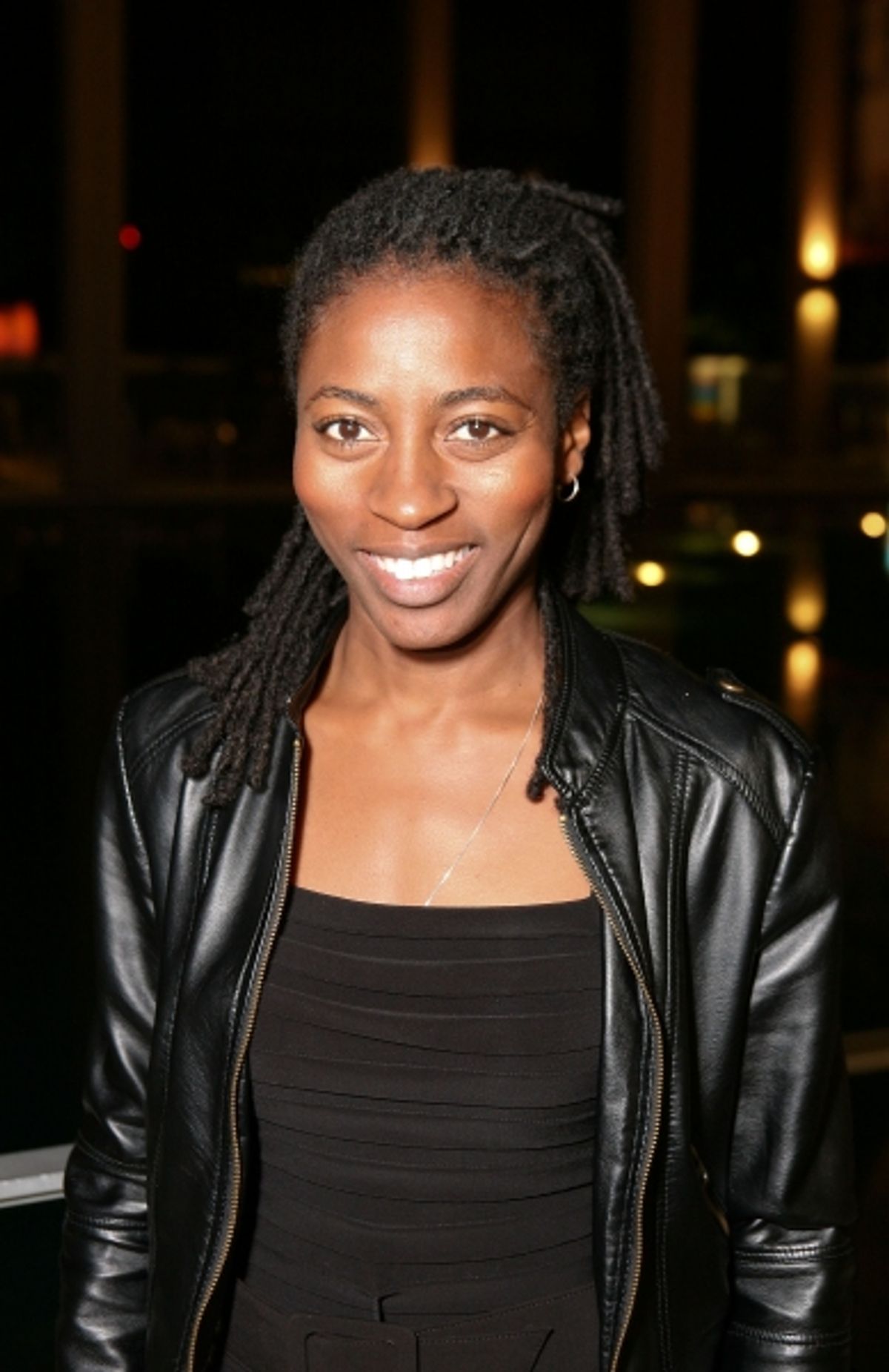LOS ANGELES, CA -NOVEMBER 6: Ameenah Kaplan poses during the arrivals for the opening night performance of 'Vigil' at Center Theatre Group's Mark Taper Forum on November 6, 2011 in Los Angeles, California. (Photo by Ryan Miller/Capture Imaging) at 