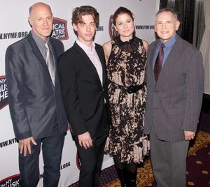 Neil Meron, Christian Borle, Debra Messing, and Craig Zadan Photo