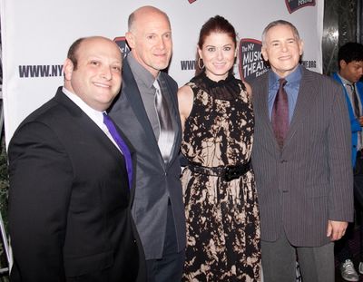 Isaac Robert Hurwitz, Neil Meron, Debra Messing, and Craig Zadan Photo