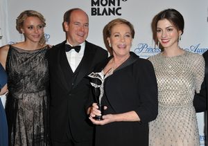 NEW YORK, NY - NOVEMBER 01: Princess Charlene, T.S.H. Prince Albert II of Monaco, Julie Andrews and Anne Hathaway attend MONTBLANC Launches Collection Princesse Grace De Monaco at the Princess Grace Awards Gala at Cipriani 42nd Street on November 1, 201 @ BroadwayWorld NEW YORK, NY - NOVEMBER 01: Princess Charlene, T.S.H. Prince Albert II of Monaco, Ju Photo