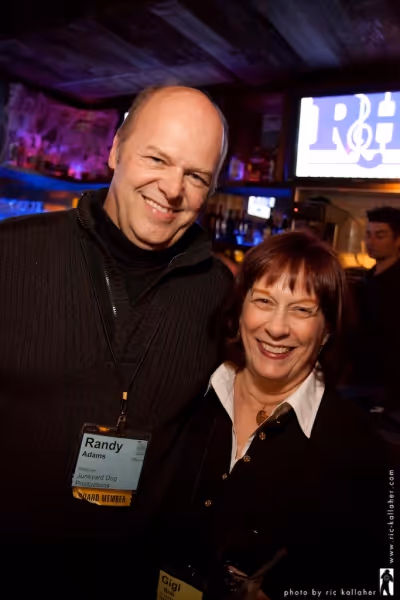 NAMT Board Member Randy Adams with Gigi Bolt Photo