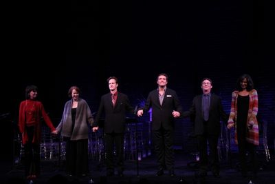 Beth Leavel, Harriet Harris, Matt Sullivan, Craig Bierko, Richard Thomas, and Harriet Photo
