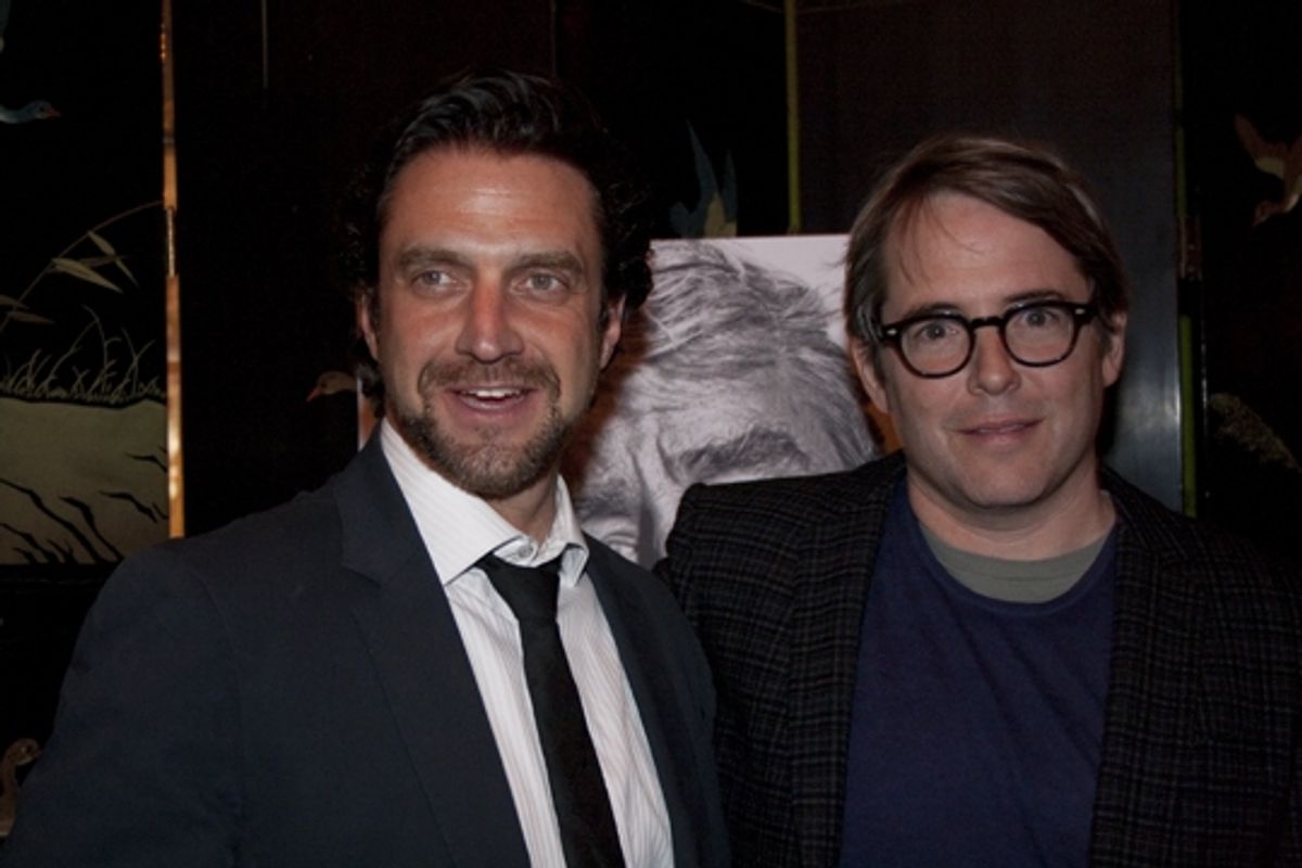 Raul Esparza and Matthew Broderick at 