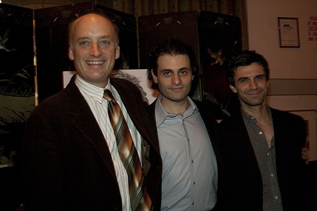 Frank Wood, Arian Moayed, Michael Crane at 