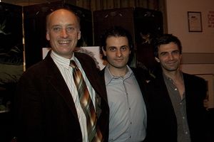 Frank Wood, Arian Moayed, Michael Crane Photo