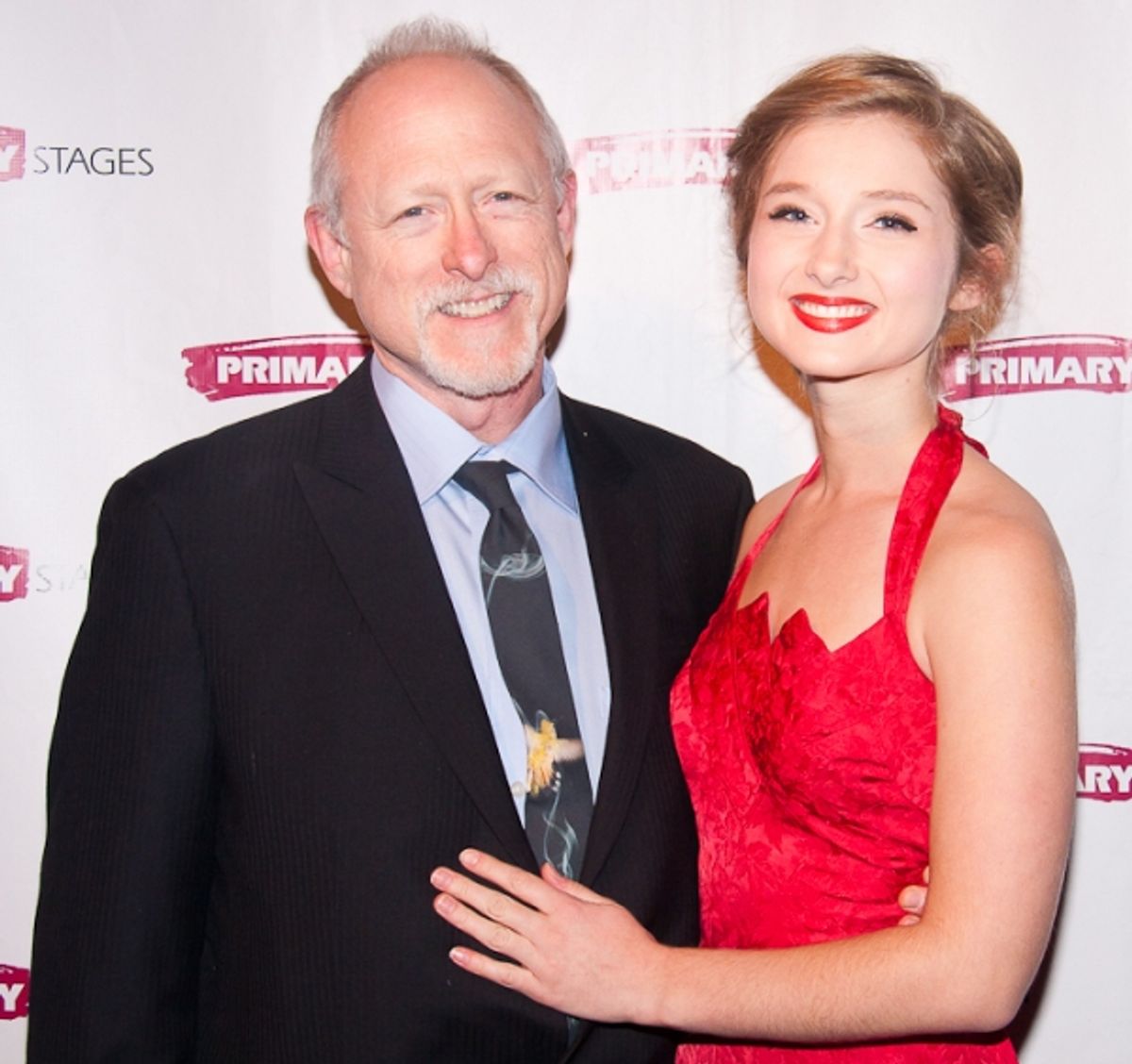 Robert Schenkkan and daughter Sarah at 