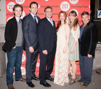 Sebastian Arcelus, Graham Rowat, Marc Kudisch, Teal Wicks, Megan McGeary, and Stephen Photo