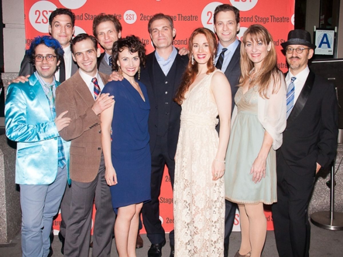 The cast with Will Pomerantz and Chase Brock at 