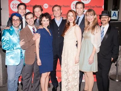 The cast with Will Pomerantz and Chase Brock Photo