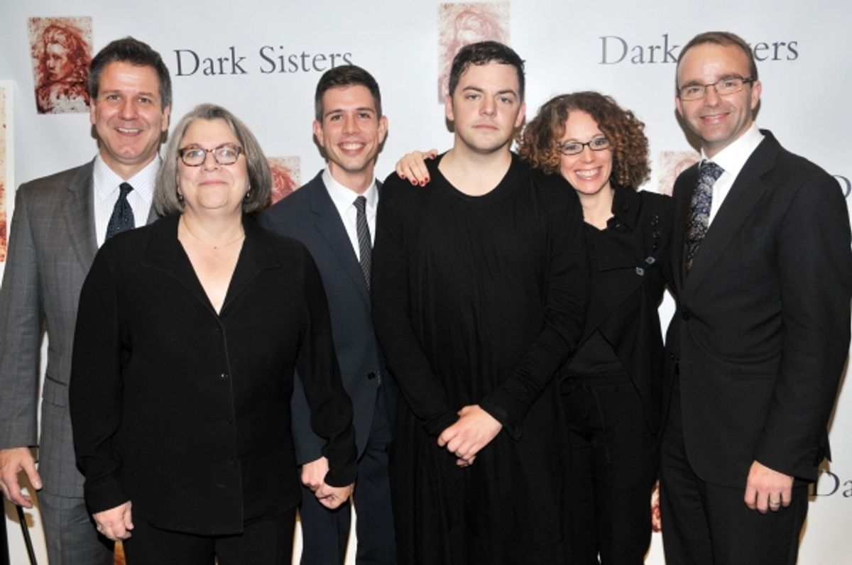 David Bennett (Gotham Chamber Opera), Diane Wondisford (Music-Theatre Group), Stephen Karam, Nico Muhly, Rebecca Taichman, David Devan (Opera Company of Philidelphia) at 