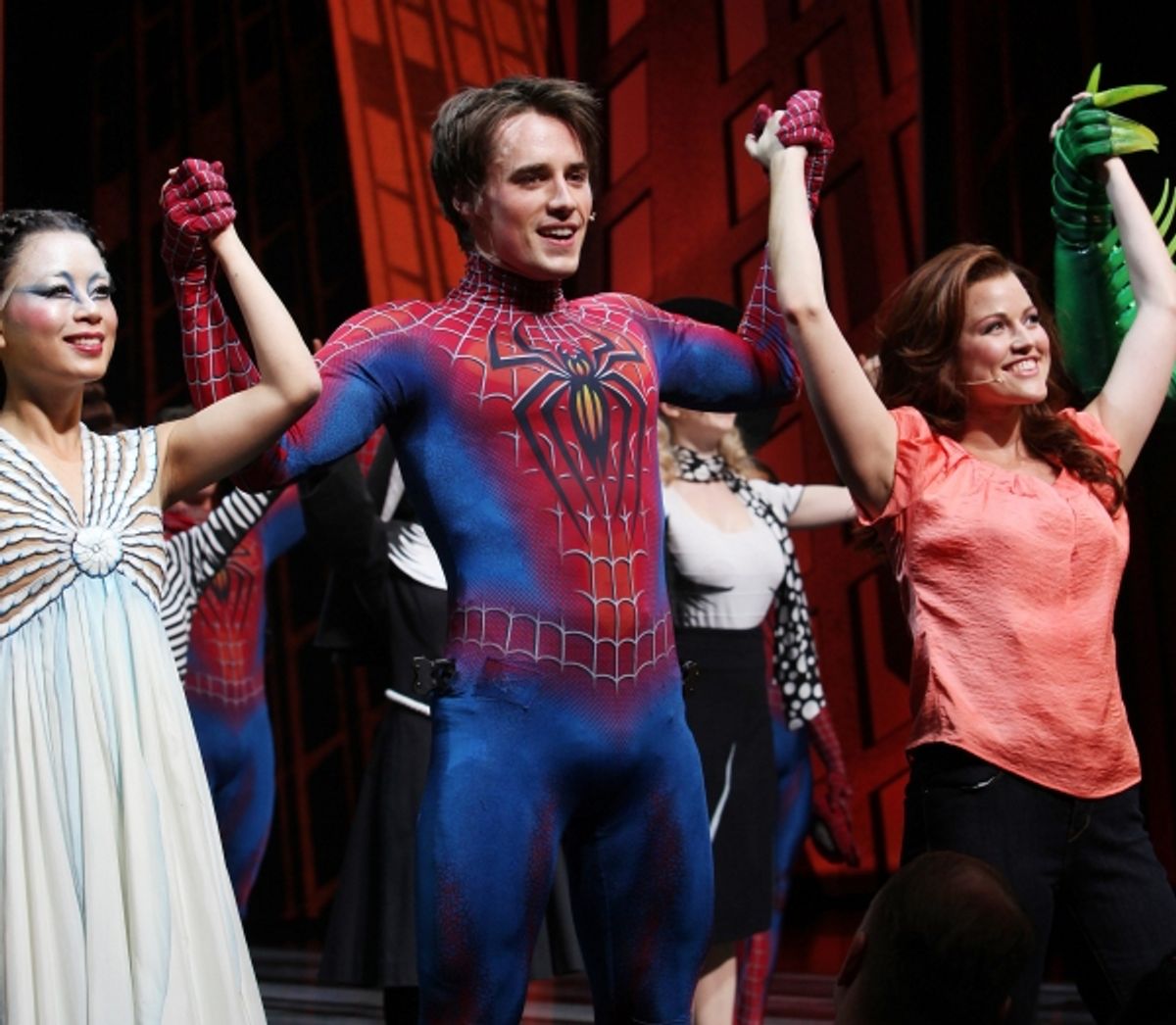 T.V. Carpio, Reeve Carney with Rebecca Faulkenberry at 