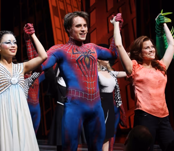 T.V. Carpio, Reeve Carney with Rebecca Faulkenberry Photo