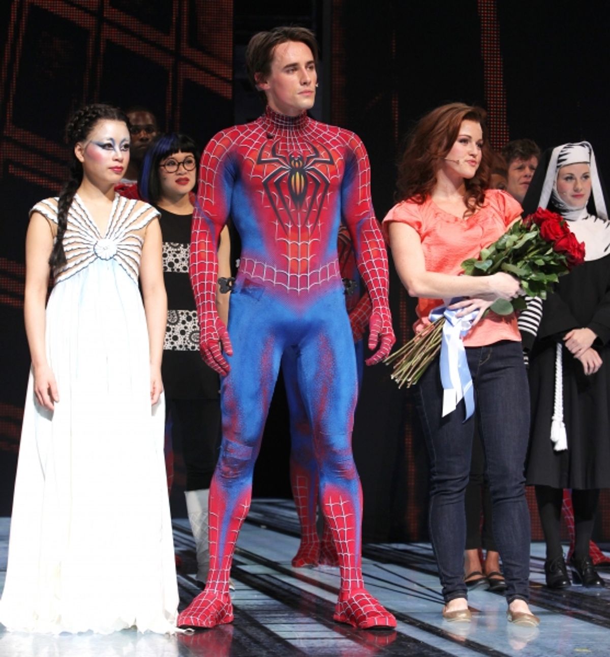 T.V. Carpio, Reeve Carney with Rebecca Faulkenberry  at 