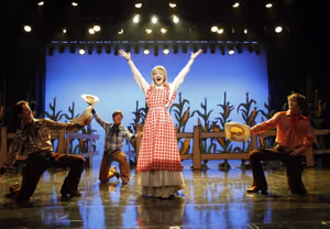 GLEE: A young Sue Sylvester (Colby Minifie, C) performs in high school in the &quot;M Photo