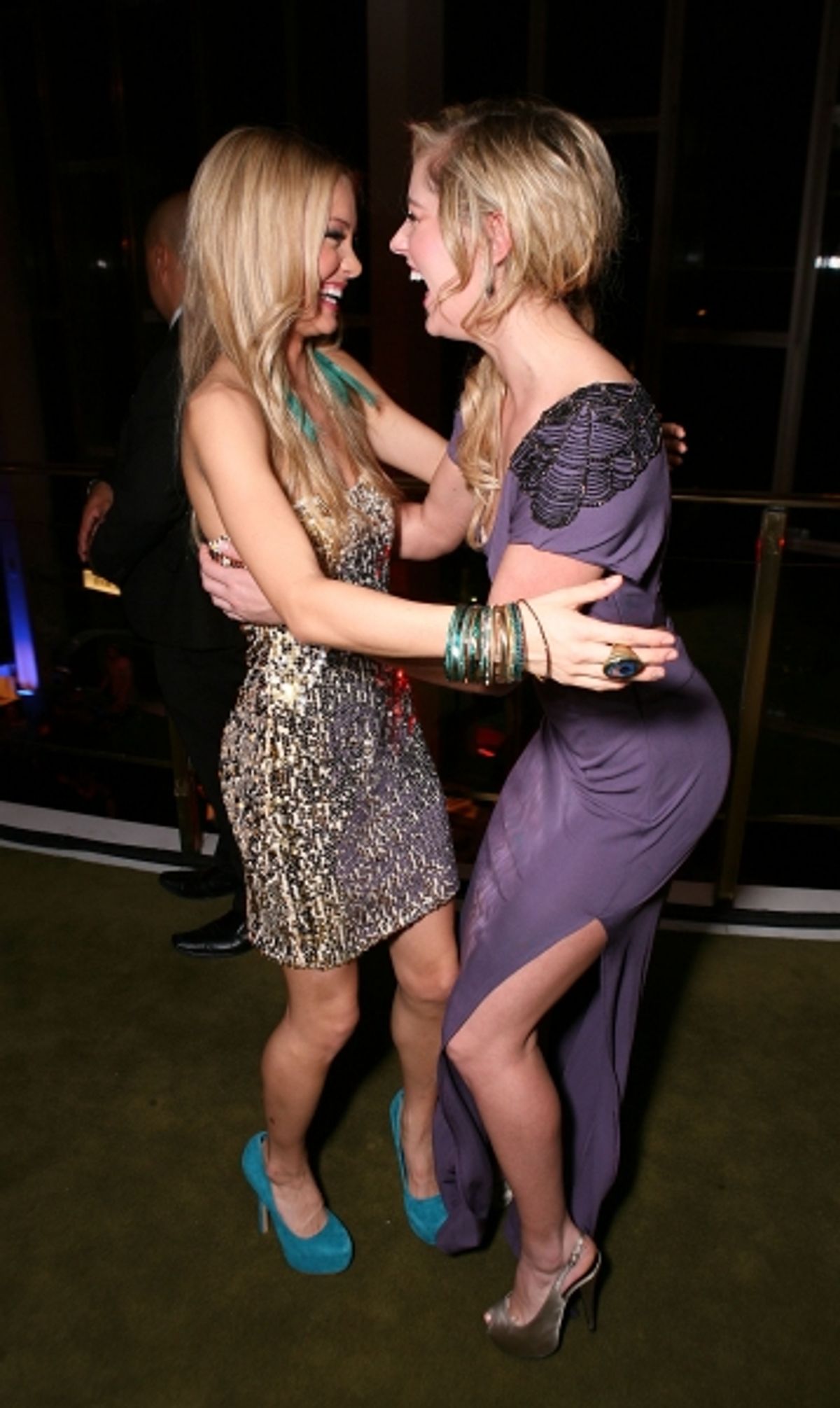 Cast members Elle McLemore and Taylor Louderman 
 at 