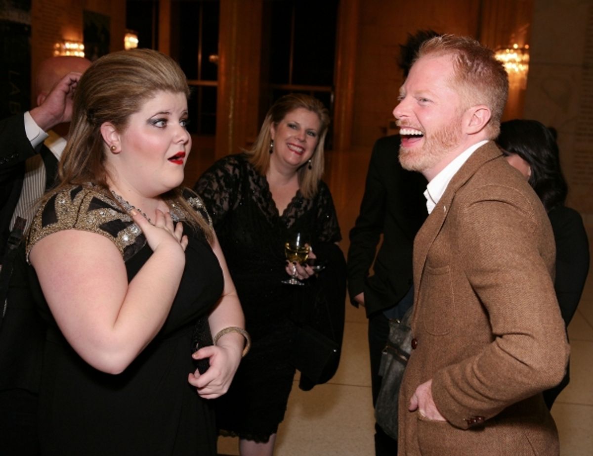 Cast member Ryann Redmond and actor Jesse Tyler Ferguson 
 at 