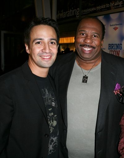 Composer/Lyricist Lin-Manuel Miranda and Leslie David Baker
 Photo