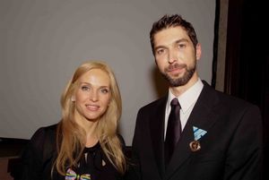 Ms. Maria Kyriakou and Mr. Nikos Floros @ BroadwayWorld Ms. Maria Kyriakou and Mr. Nikos Floros Photo