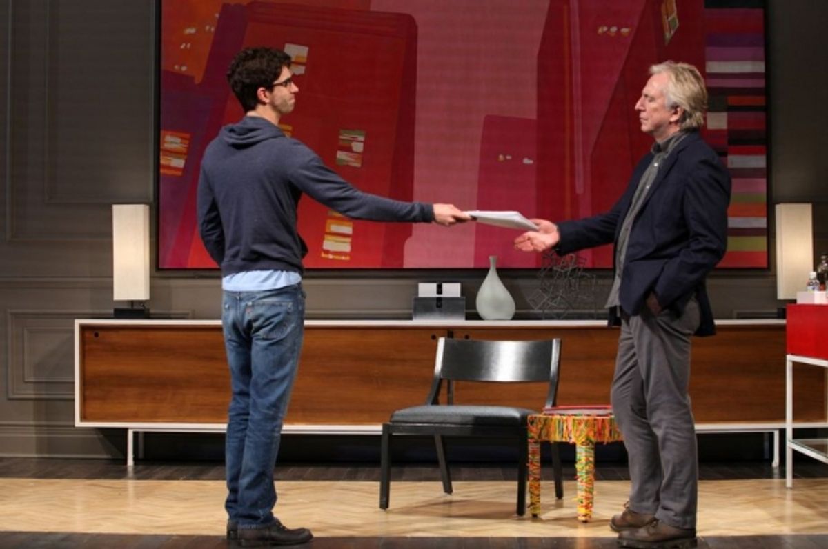 Hamish Linklater, Alan Rickman at 
