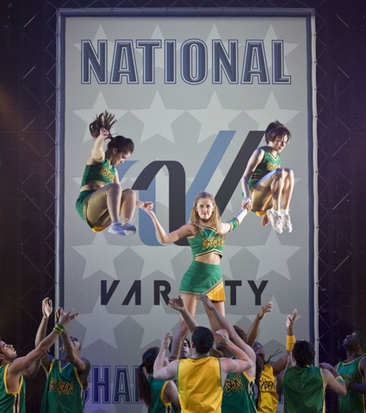 Taylor Louderman and the cast of BRING IT ON at 