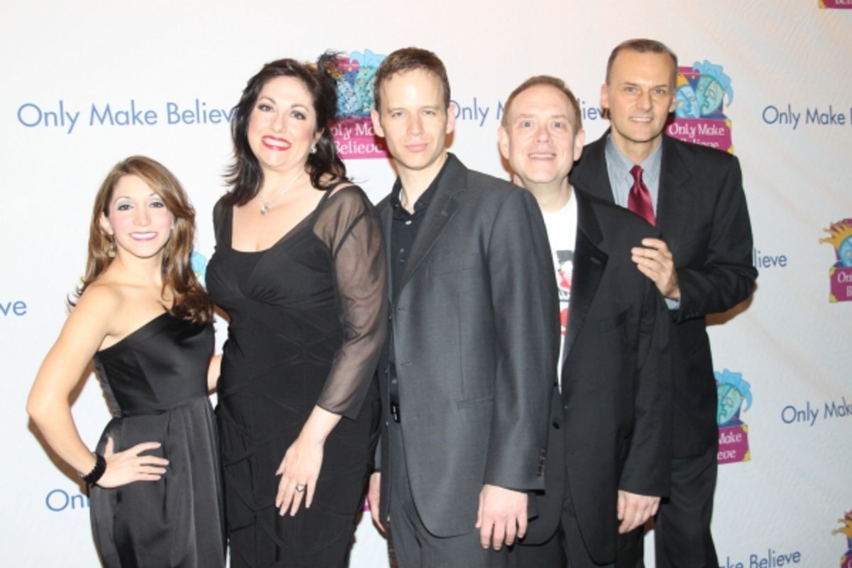 The Cast of Forbidden Broadway: Christina Bianco, Gina Kriezman, James Donegan, Matthew Martin Ward and William Selby at 