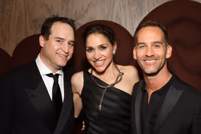 Brian Kite, Stasha Surdyke and LA Stage Alliance CEO Terence McFarland 
 Photo