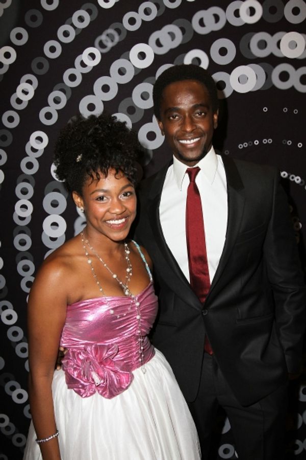 Danielle Watts and actor Edi Gathegi 
 Photo