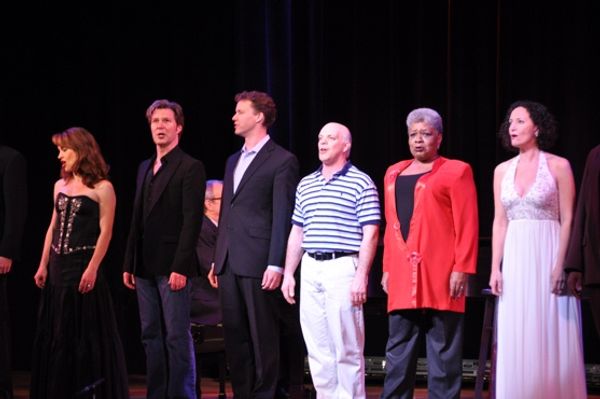 Sarah Uriarte Berry, Ron Bohmer, Kevin Earley, Eddie Korbich, Terri White and Barbara Photo