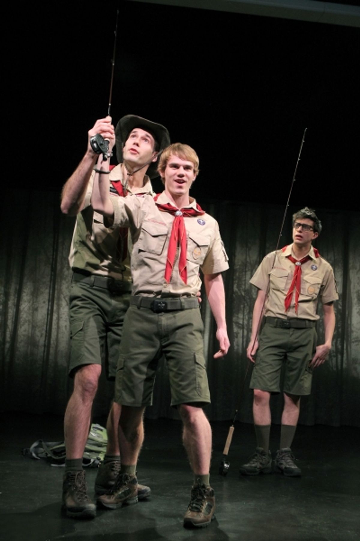 John Behlmann, Jay Armstrong Johnson, and Gideon Glick at 