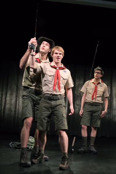 John Behlmann, Jay Armstrong Johnson, and Gideon Glick Photo