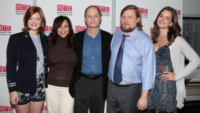 Colby Minifie, Rosie Perez, David Hyde Pierce, Michael Chernus & Jessica DiGiovanni.  Photo