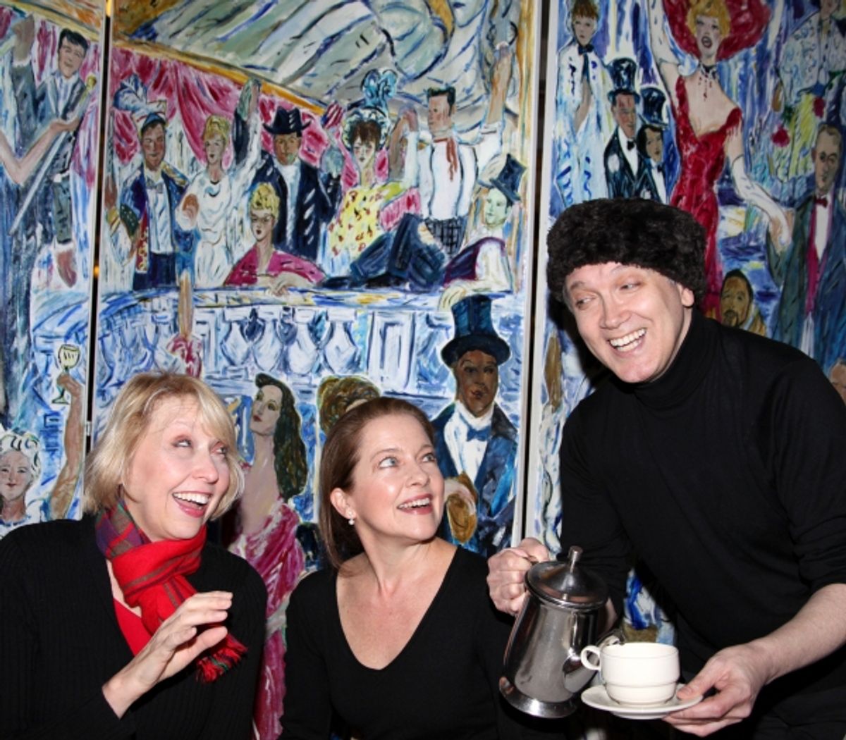 Charles Busch hosts 'Tea At Five' sneak-peek reading with Jane Halston & Isabel Keating at Sardi's in New York City on 11/18/11 at 