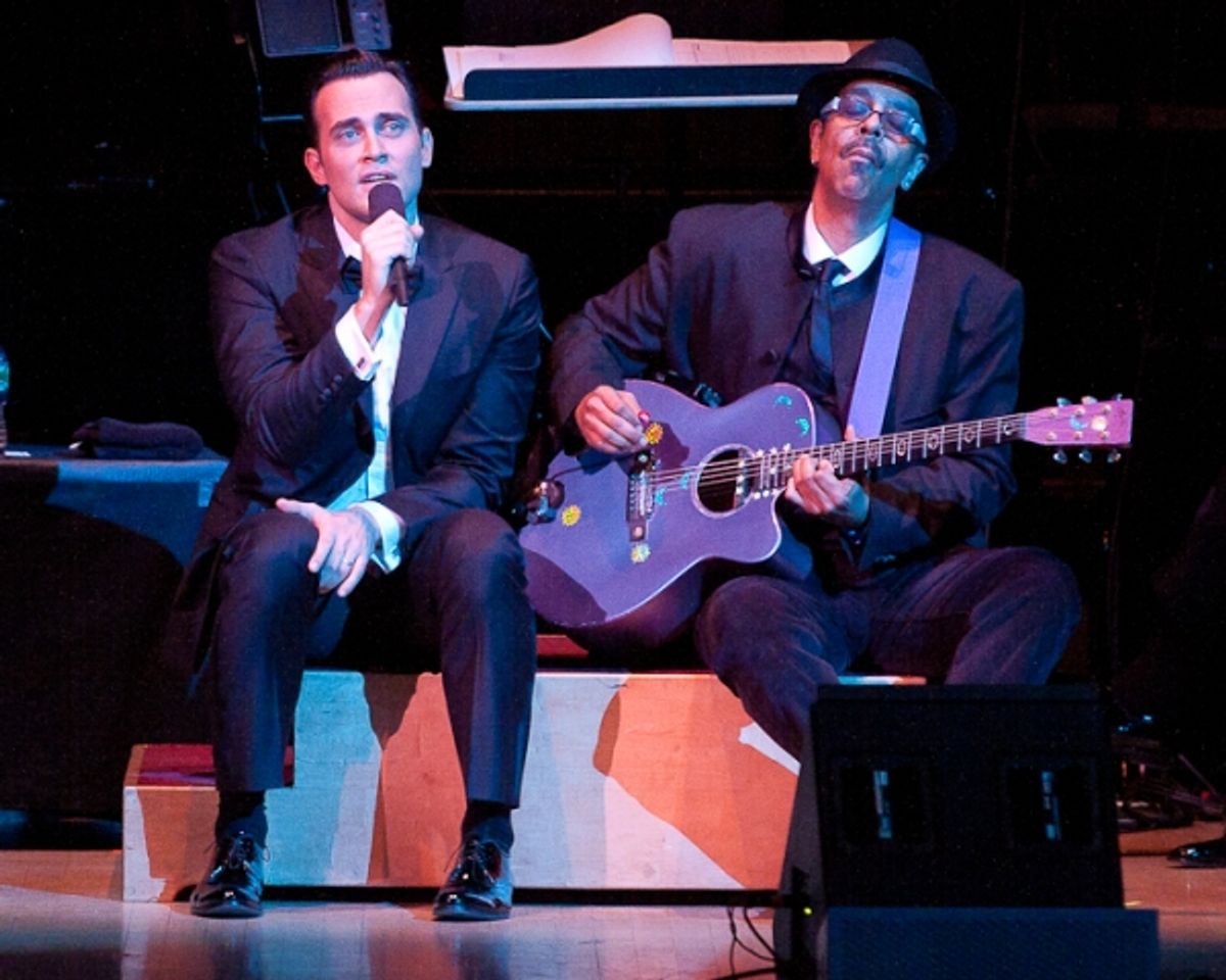 Cheyenne Jackson and Steve Bargonetti at 