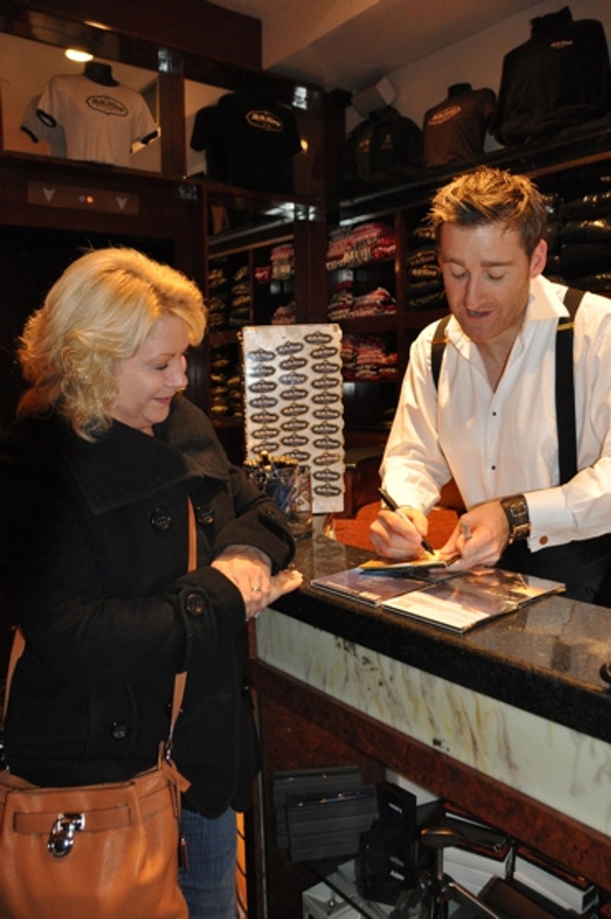 Joan Gute and Paul Byrom at 