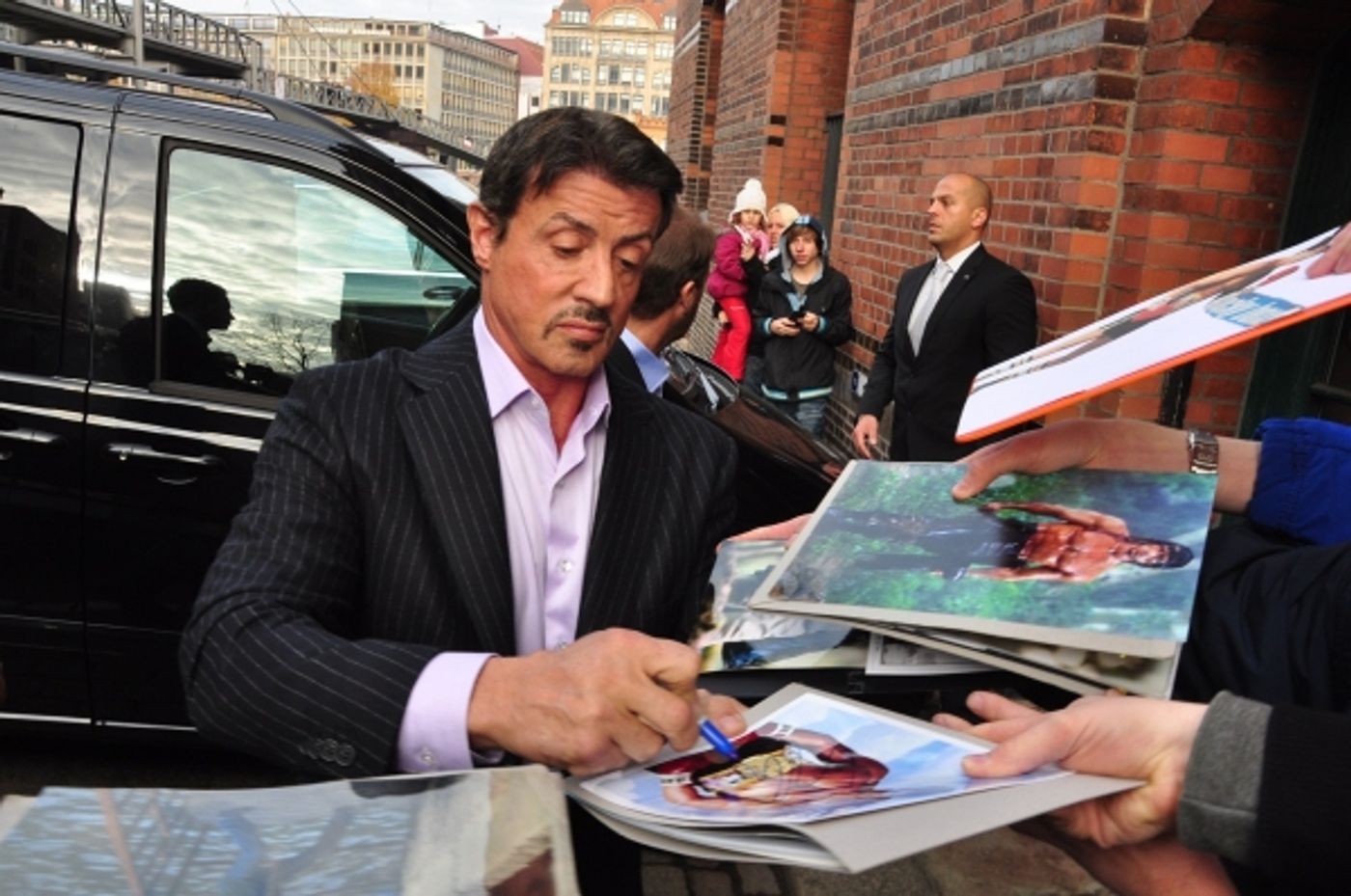 Photo Flash: Sylvester Stallone Promotes ROCKY Musical in Germany  Image