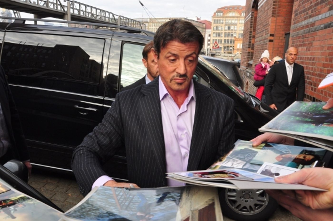 Photo Flash: Sylvester Stallone Promotes ROCKY Musical in Germany  Image