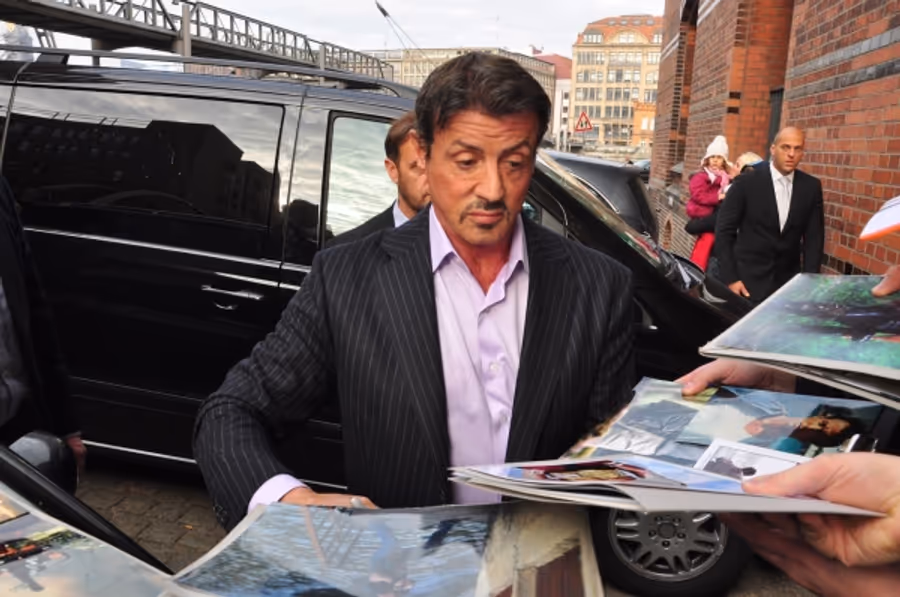 Photo Flash: Sylvester Stallone Promotes ROCKY Musical in Germany Image