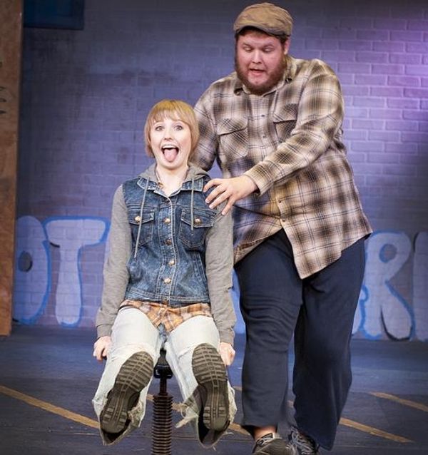 Mikaela Krantz (The Kid), Shane Strawbridge (Mack)  Photo