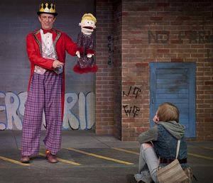 Kevin Keating (The QK), Mikaela Krantz (The Kid)  Photo